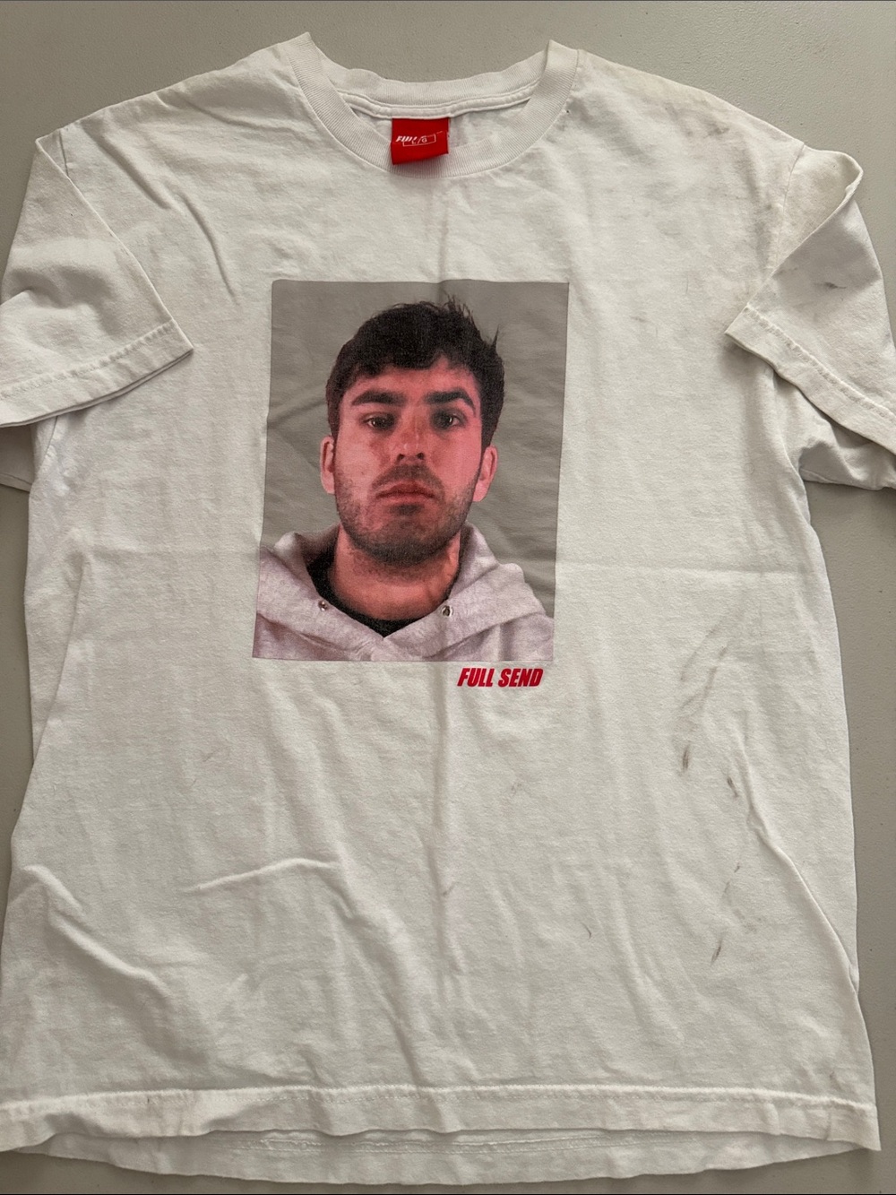 Full send White Graphic Men’s T-Shirt